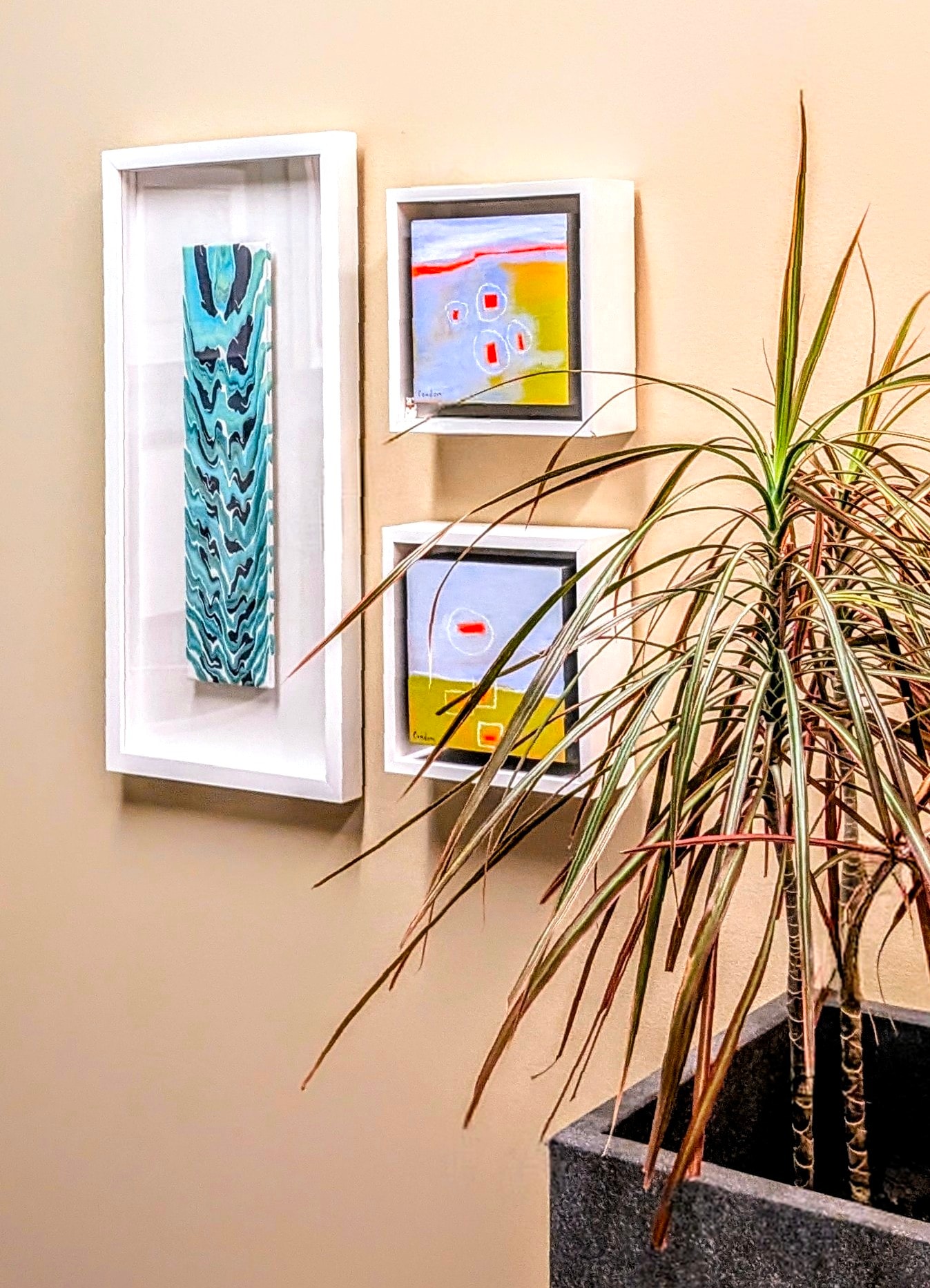 Hanging botanical plants in natural light